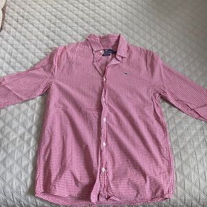 Boys Vineyard Vines long sleeve large button down whale shirt